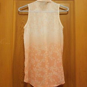 Sheer Summer Button Down, Imaginary Voyage, Size S